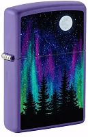 Зажигалка ZIPPO Night In The Forest с покрытием Purple Matte