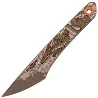 Цельный нож из металла N.C.Custom Koi Dragon