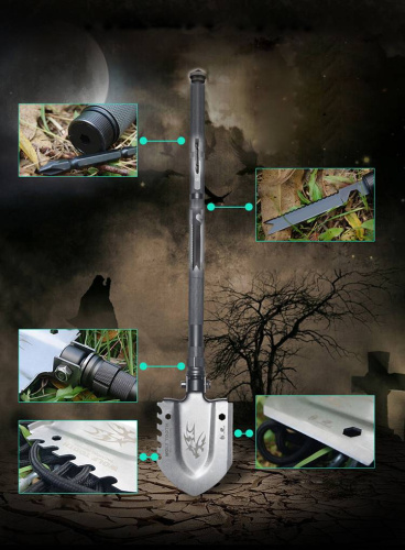 15 Многофункциональная лопата для выживания HX Outdoor 19-в-1 фото 8 15 Многофункциональная лопата для выживания HX Outdoor 19-в-1 фото 8