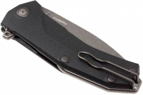 5891 Lion Steel KUR BBK G10 Black Flipper фото 15