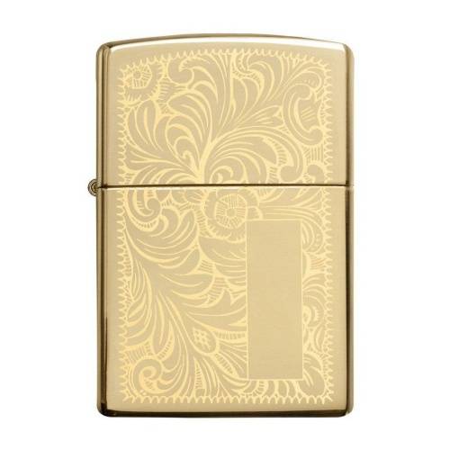 321 ZIPPO ЗажигалкаVenetian® с покрытием High Polish Brass