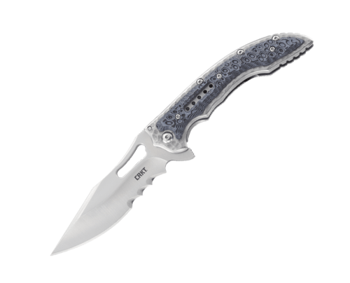 Складной нож CRKT Fossil™ BLACK WITH VEFF SERRATIONS™