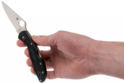 Складной нож Spyderco Delica 4 Flat Ground - 11FPBK фото 15
