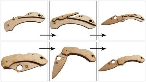 122 Spyderco Dragonfly Wooden Kit фото 19