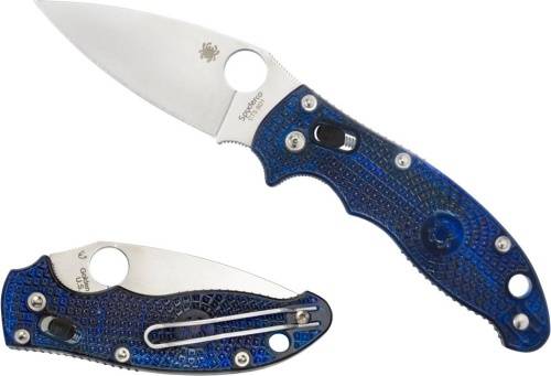 5891 Spyderco Manix 2 Lightweight Blue 101PBL2 фото 10