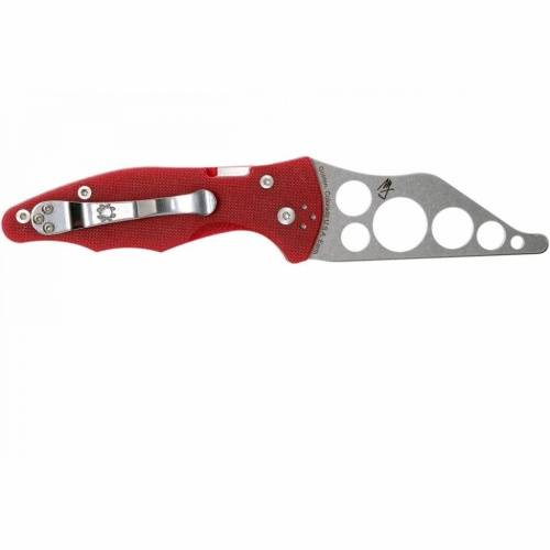 5891 Spyderco Yojimbo 2 Red Trainer - 85TR2 фото 9