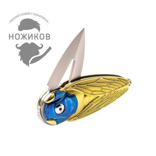 Складной нож Rikeknife Cicada Gold от Rike фото 4 Складной нож Rikeknife Cicada Gold от Rike фото 4