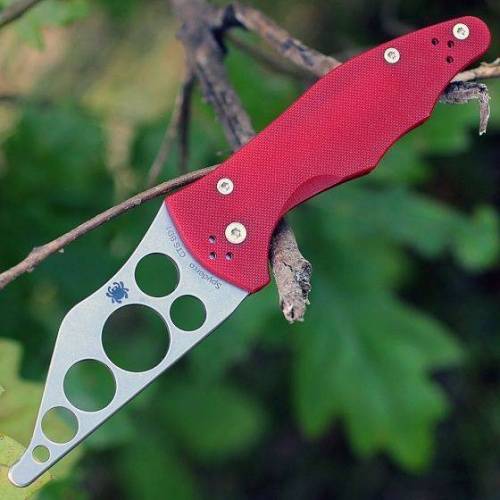 5891 Spyderco Yojimbo 2 Red Trainer - 85TR2 фото 12